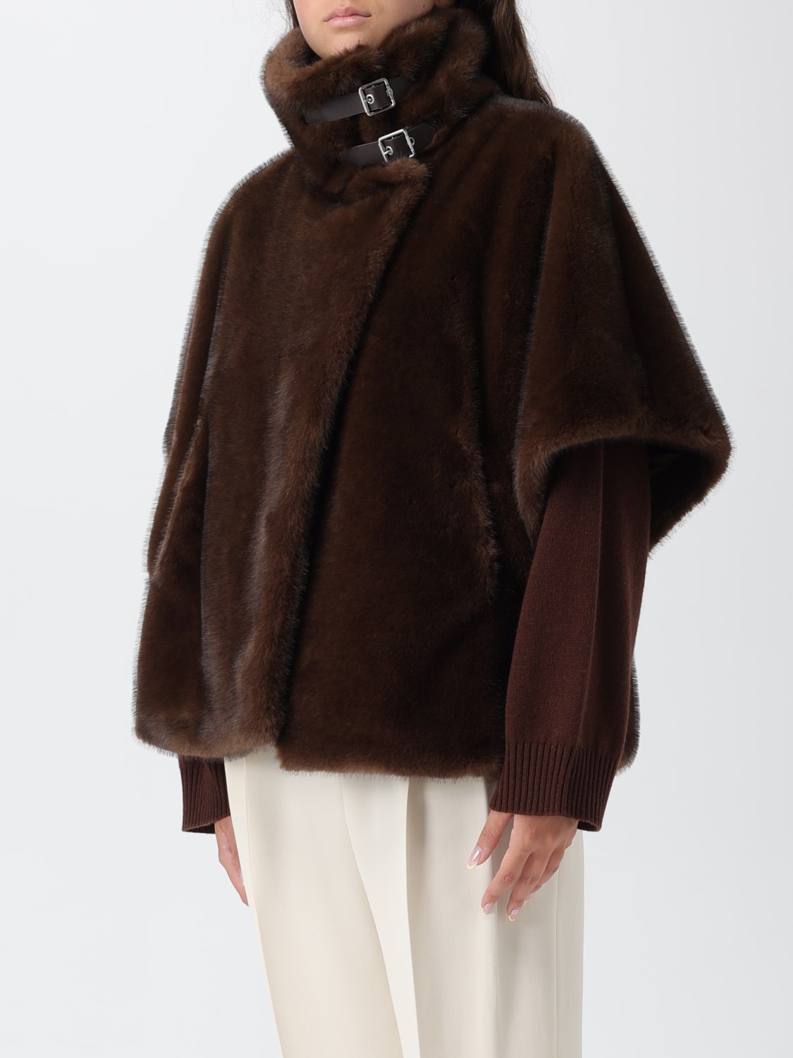 PINKO FUR COAT: Coat woman Pinko, Rope - Img 3