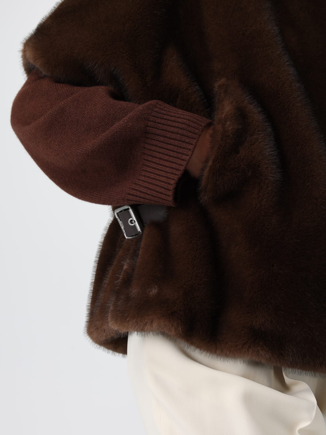 PINKO FUR COAT: Coat woman Pinko, Rope - Img 4