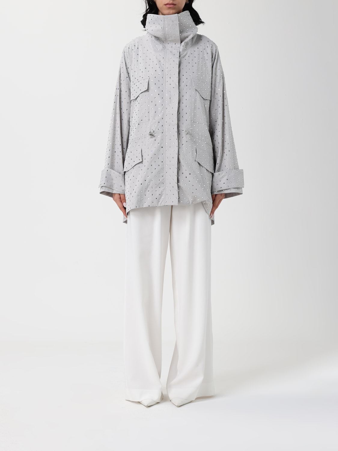 PINKO COAT: Jacket woman Pinko, Grey - Img 1