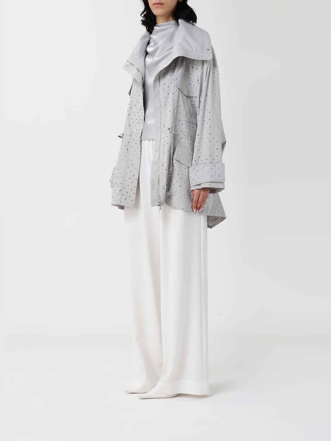 PINKO COAT: Jacket woman Pinko, Grey - Img 3