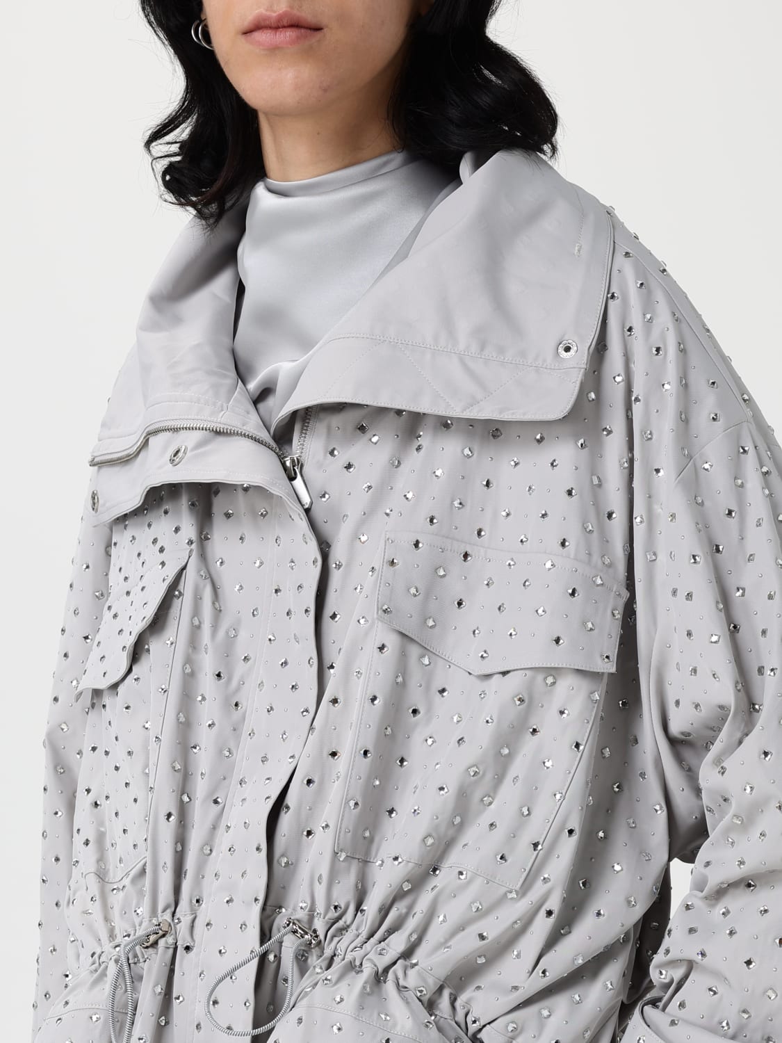 PINKO COAT: Jacket woman Pinko, Grey - Img 4