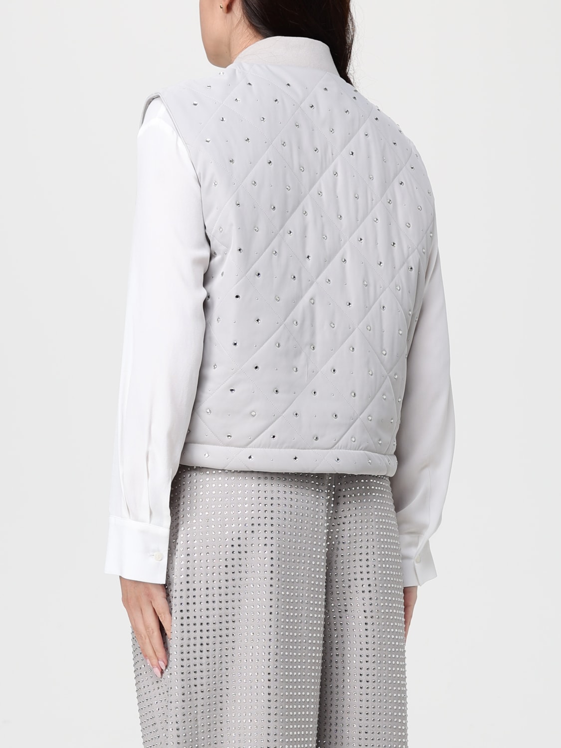 PINKO CHALECO: Chaqueta mujer Pinko, Gris - Img 2