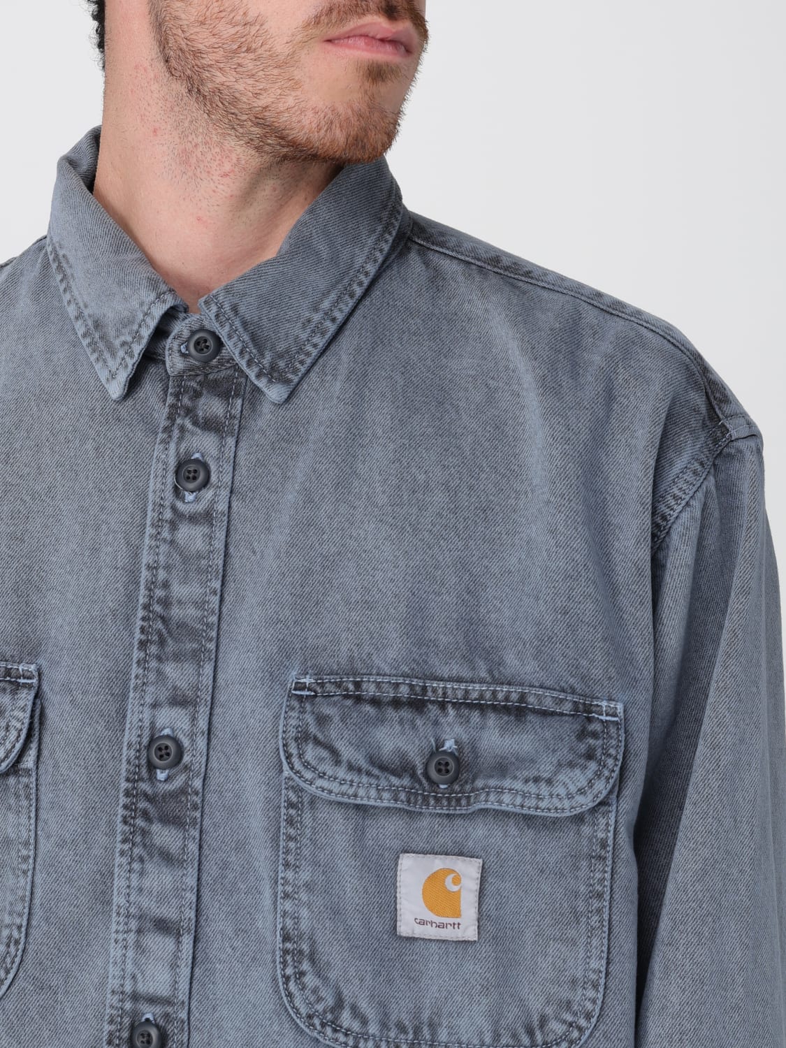CARHARTT WIP HEMD: Hemd herren Carhartt Wip, Hellblau - Img 4