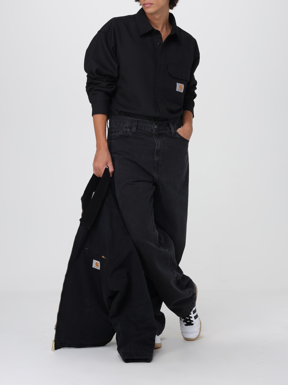 CARHARTT WIP JEANS: Short men Carhartt Wip, Black - Img 2