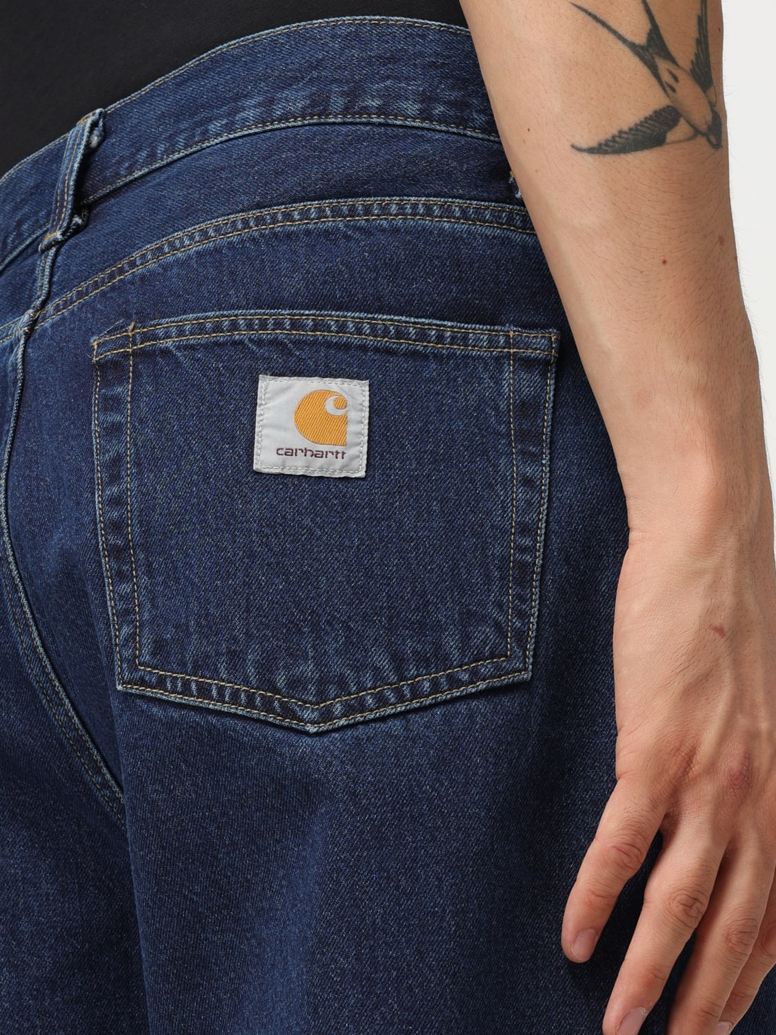 CARHARTT WIP JEANS: Short men Carhartt Wip, Blue - Img 3