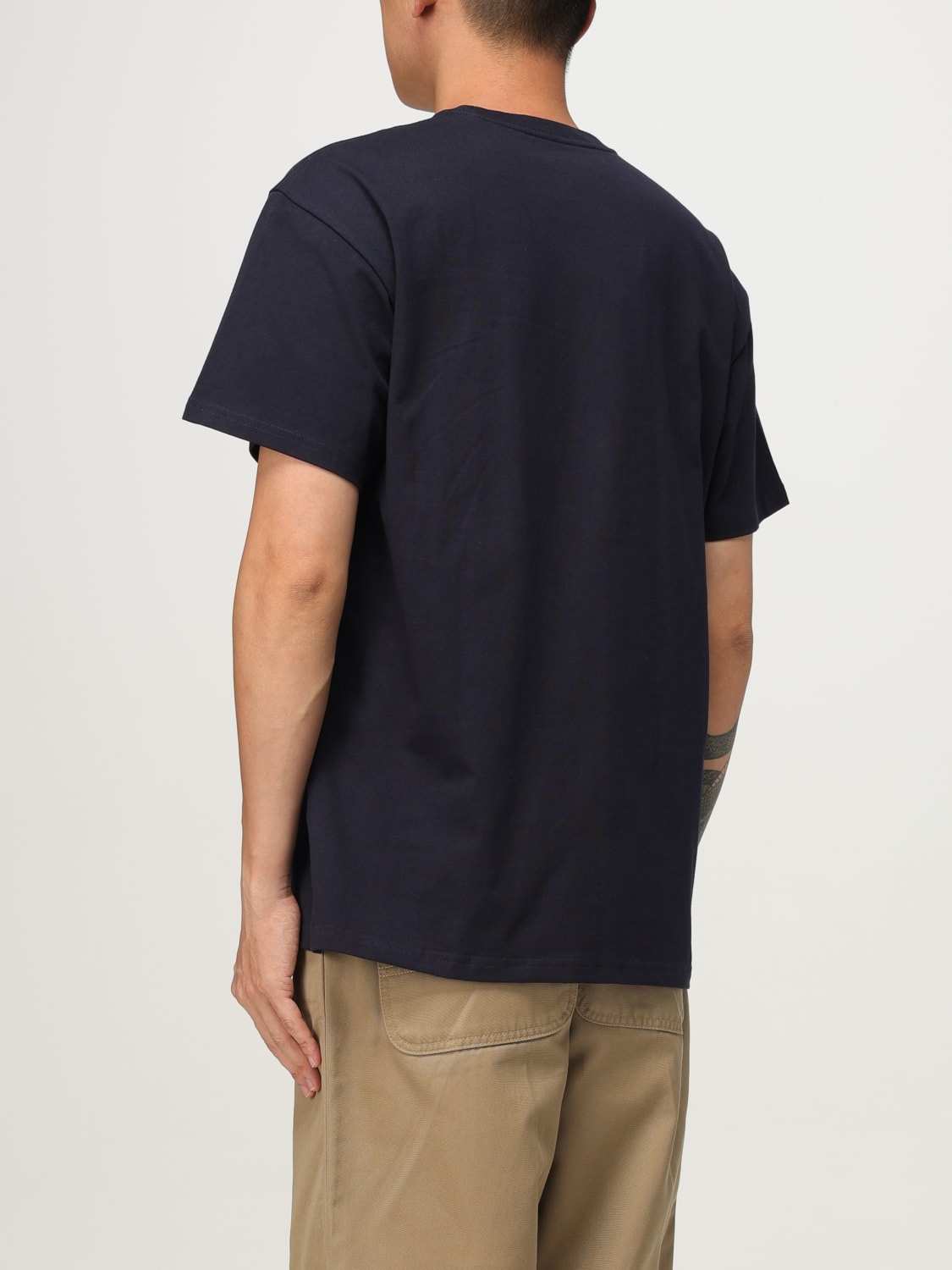 CARHARTT WIP T-SHIRT: T-shirt minimal Carhartt Wip in cotone , Blue Navy - Img 2