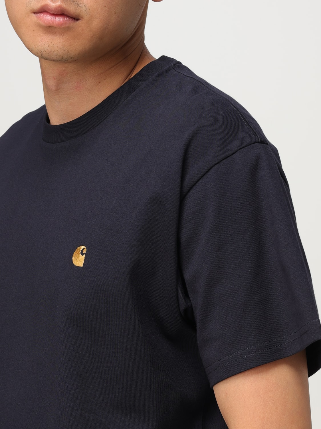 CARHARTT WIP T-SHIRT: T-shirt minimal Carhartt Wip in cotone , Blue Navy - Img 3