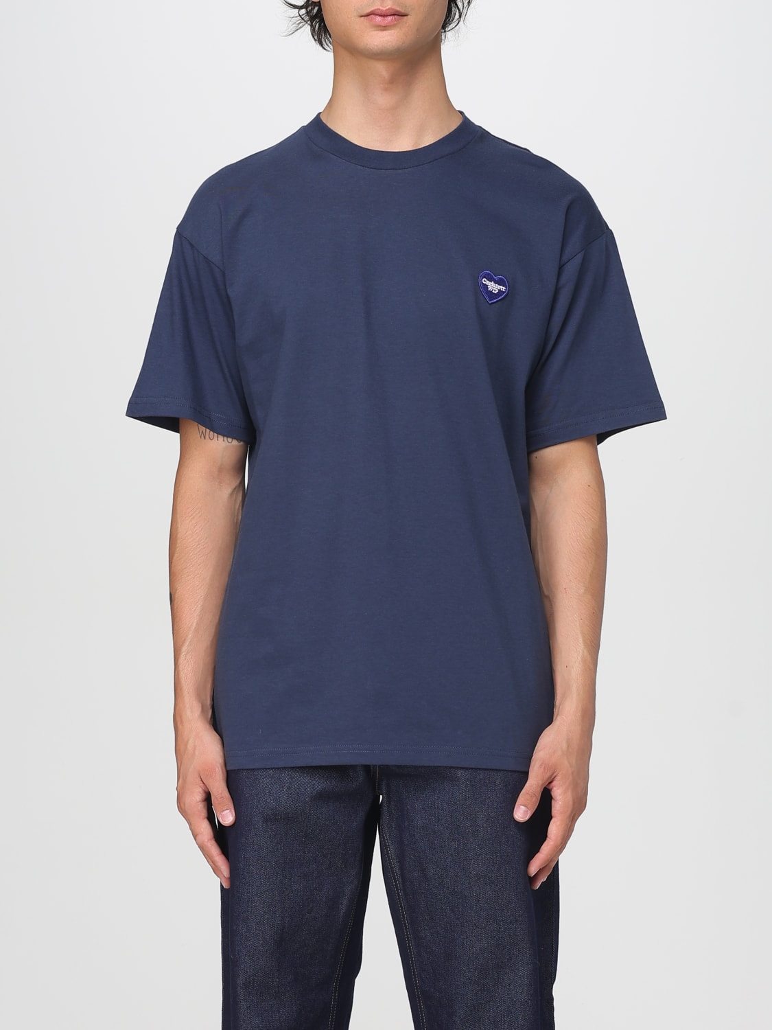 CARHARTT WIP T-SHIRT: T-shirt men Carhartt Wip, Blue - Img 1
