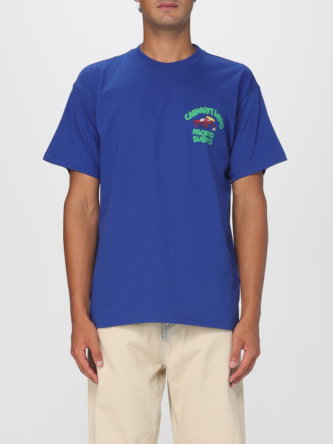 CARHARTT WIP T-SHIRT: T-shirt men Carhartt Wip, Blue - Img 1