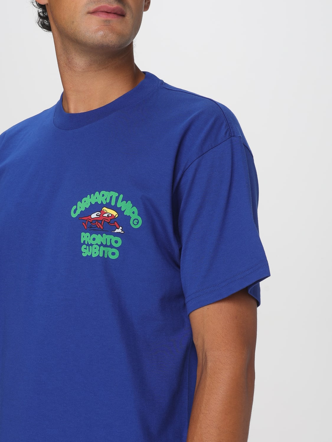 CARHARTT WIP T-SHIRT: T-shirt men Carhartt Wip, Blue - Img 3