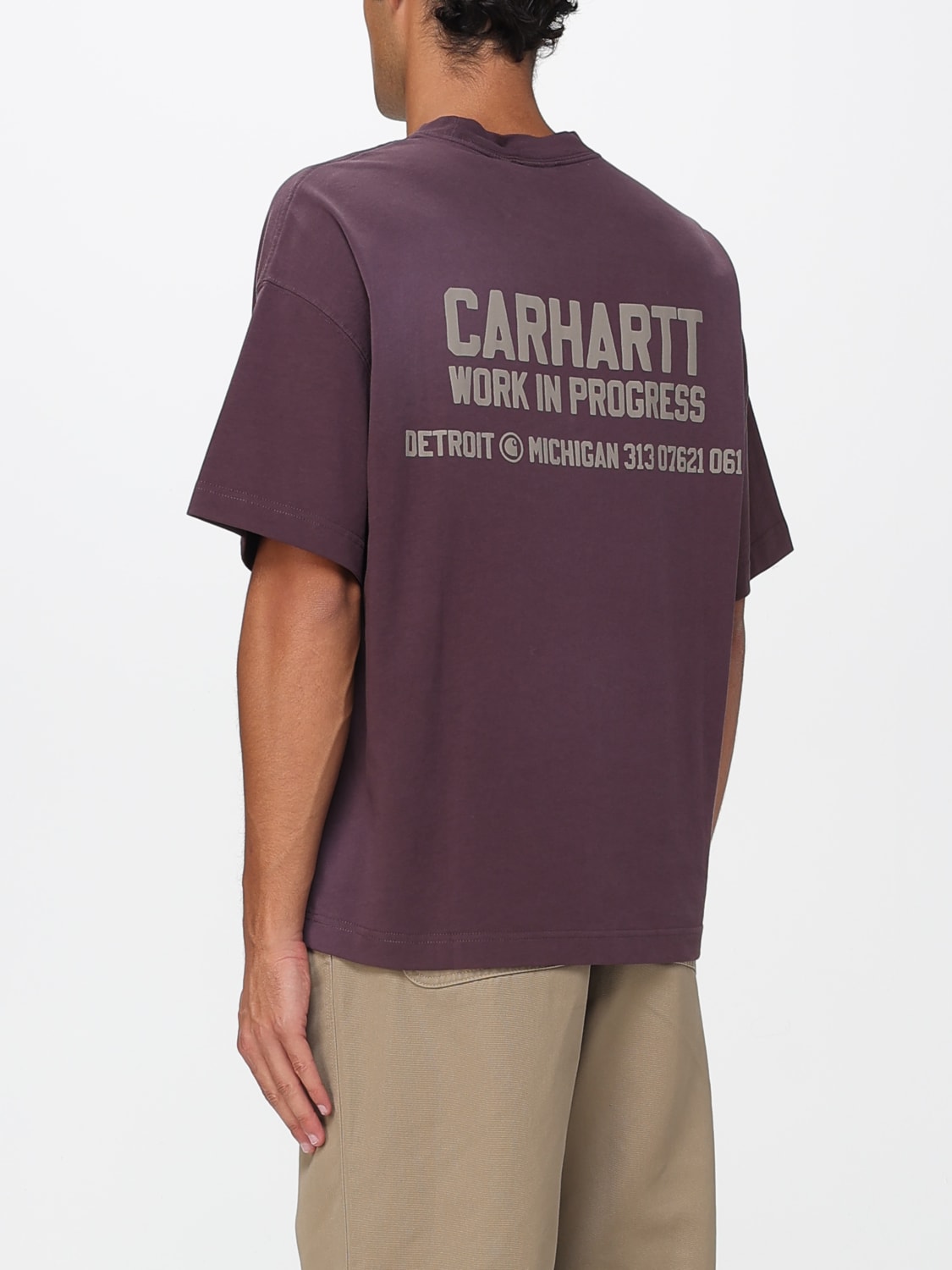 CARHARTT WIP T-SHIRT: T-shirt men Carhartt Wip, Brown - Img 2