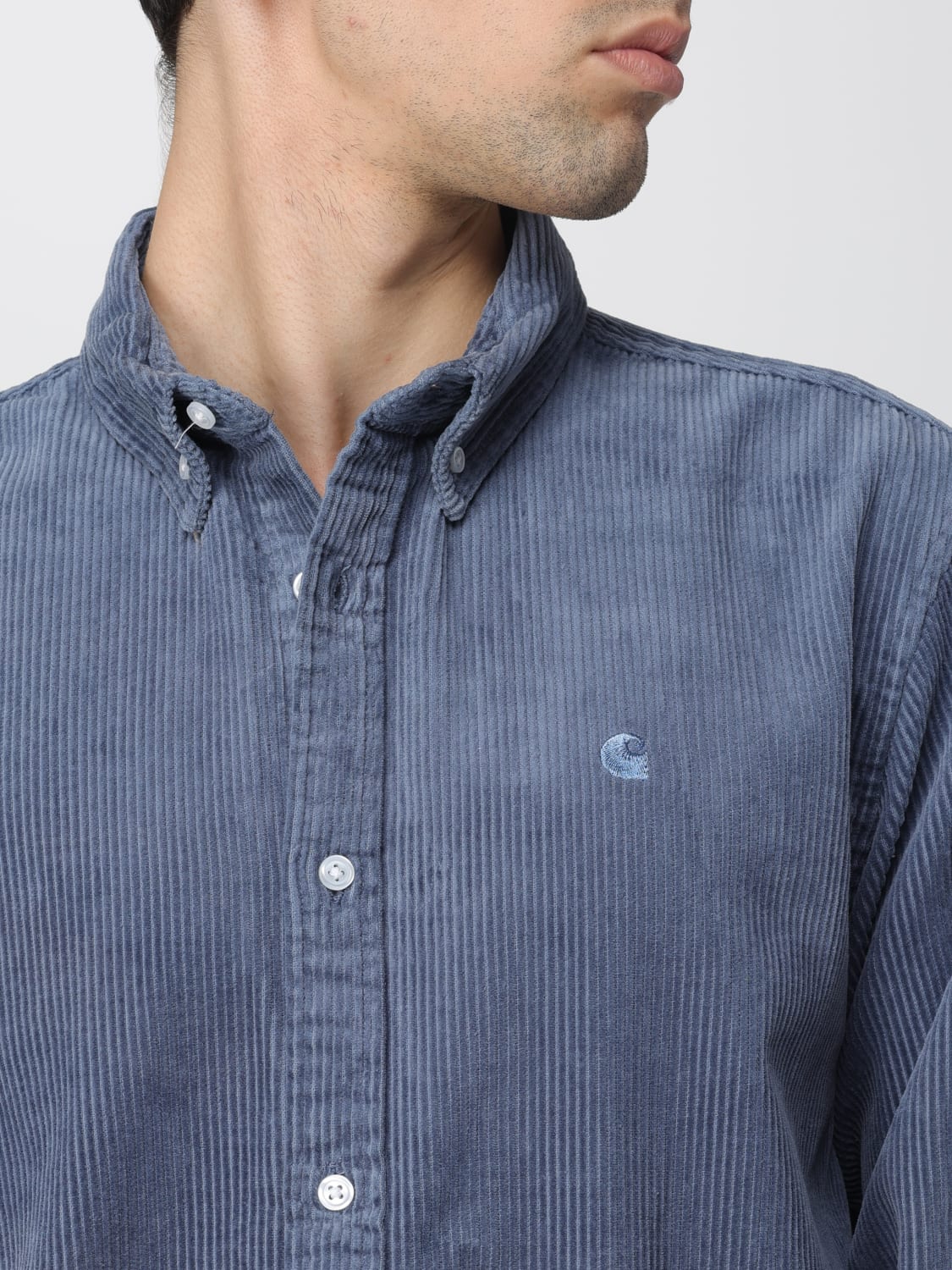 CARHARTT WIP SHIRT: Shirt men Carhartt Wip, Gnawed Blue - Img 3