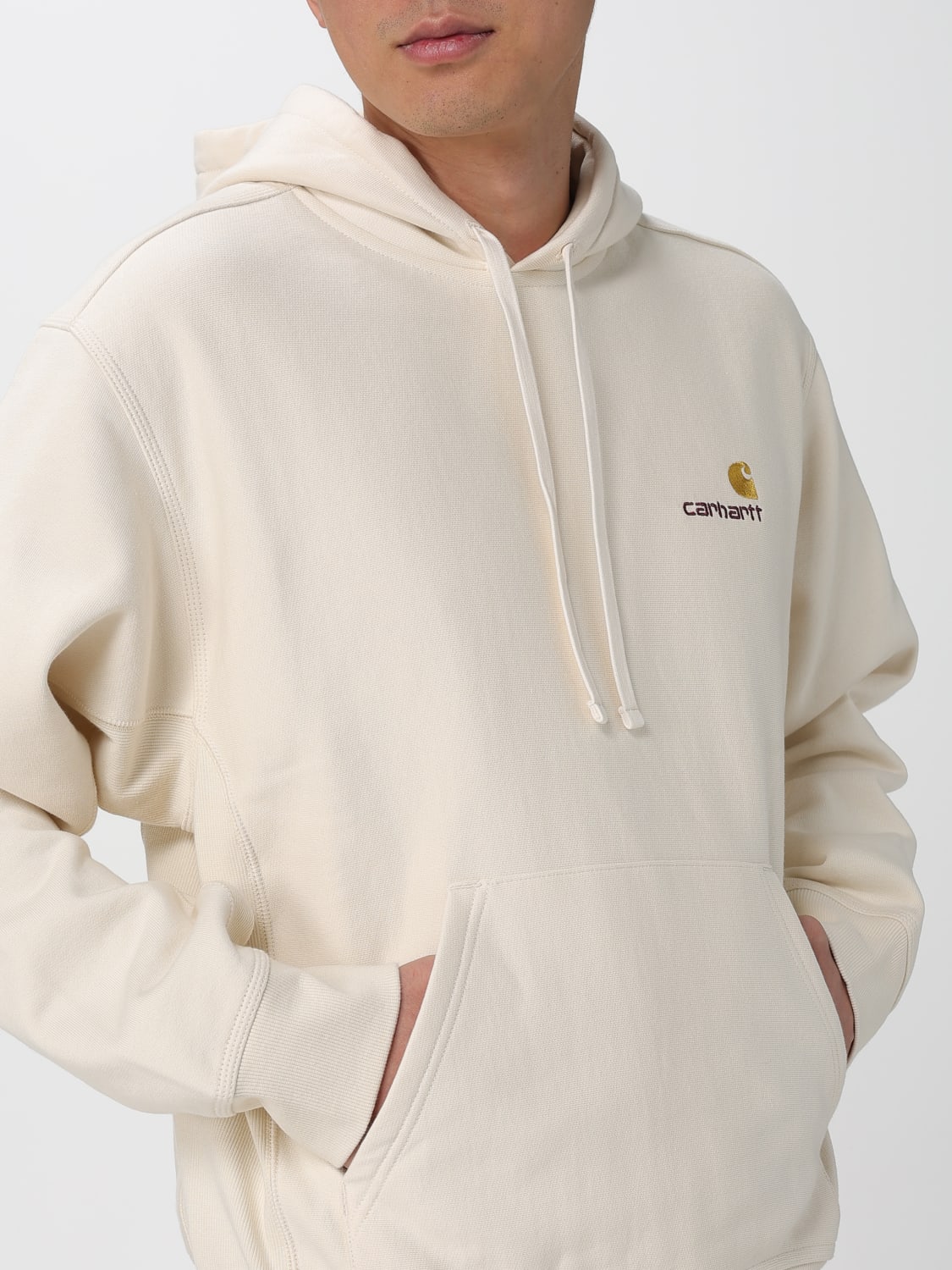 CARHARTT WIP FELPA: Felpa con cappuccio Carhartt Wip in cotone , Bianco - Img 3