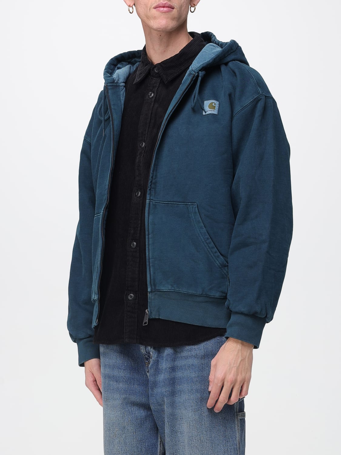CARHARTT WIP SWEATSHIRT: Sweatshirt herren Carhartt Wip, Petroleum Blue - Img 4