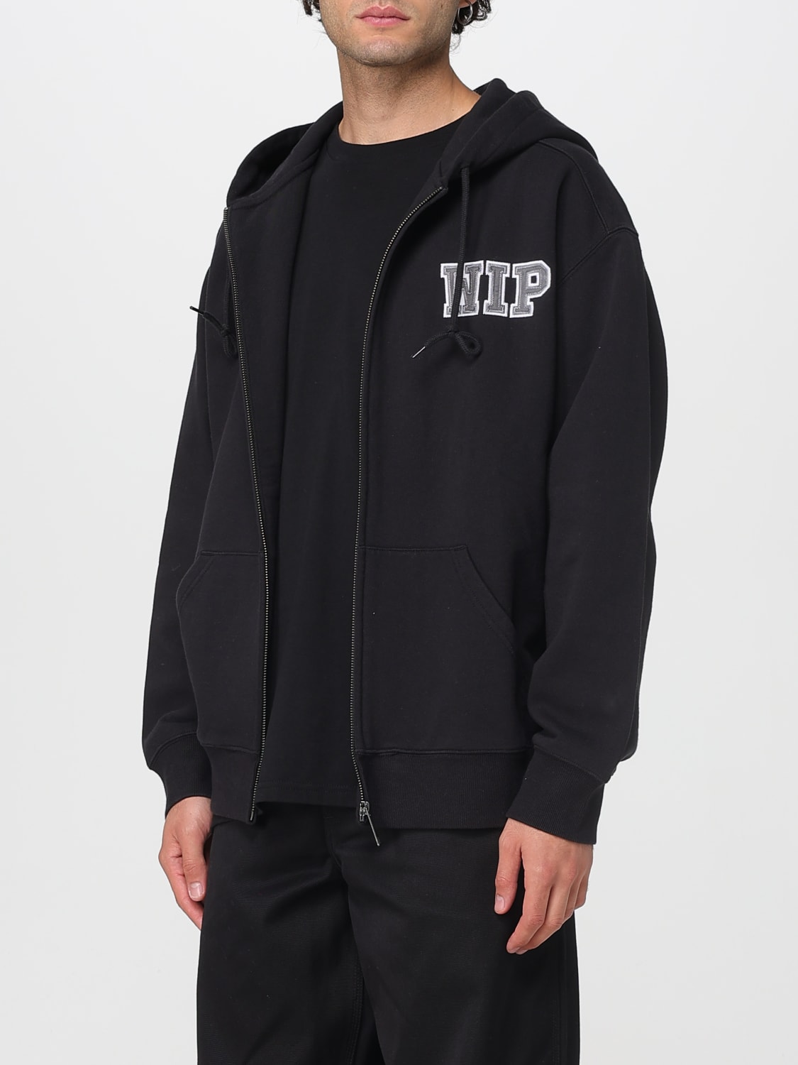 CARHARTT WIP FELPA: Felpa con cappuccio Carhartt Wip in misto cotone , Nero - Img 3