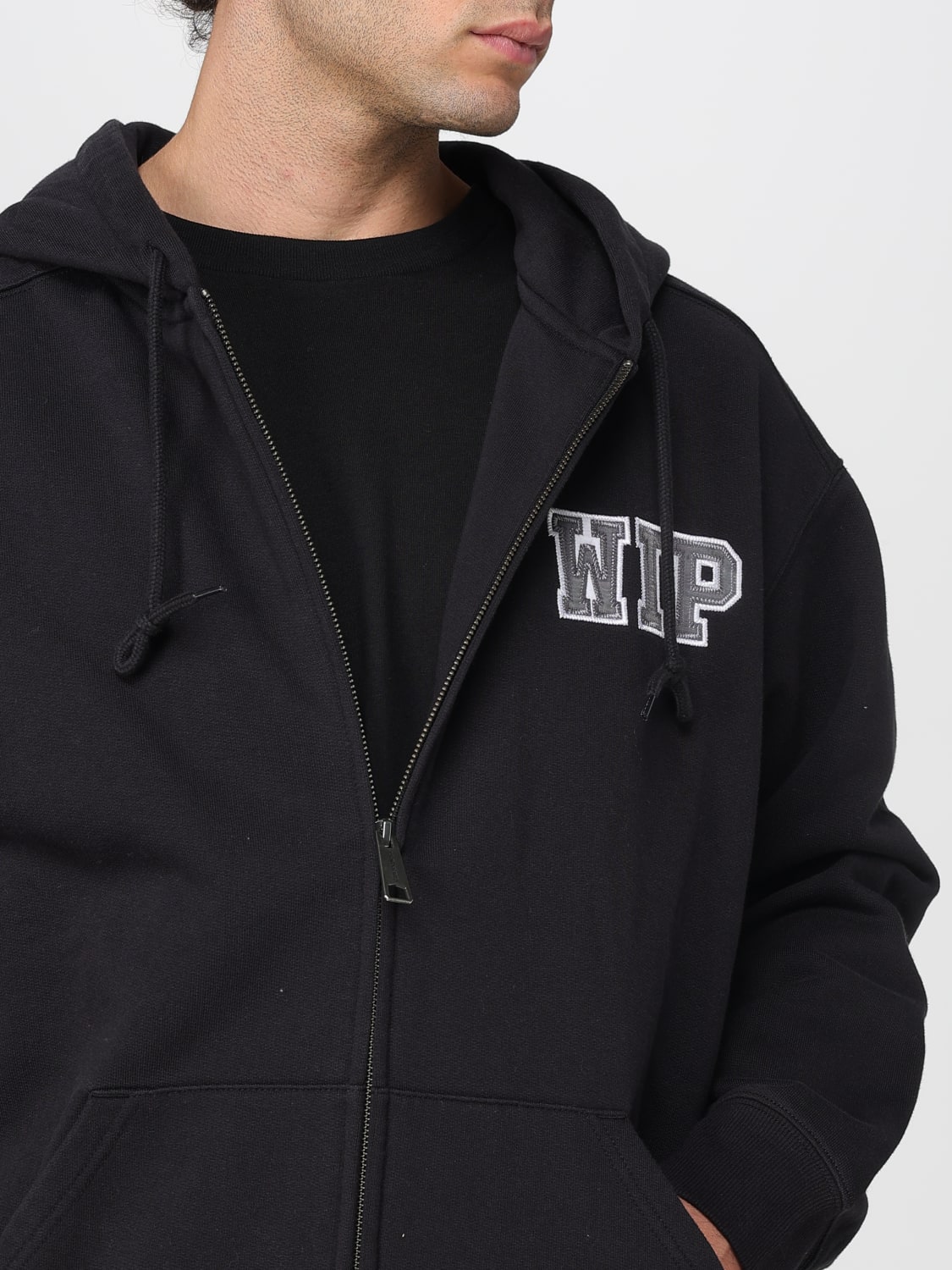 CARHARTT WIP FELPA: Felpa con cappuccio Carhartt Wip in misto cotone , Nero - Img 4