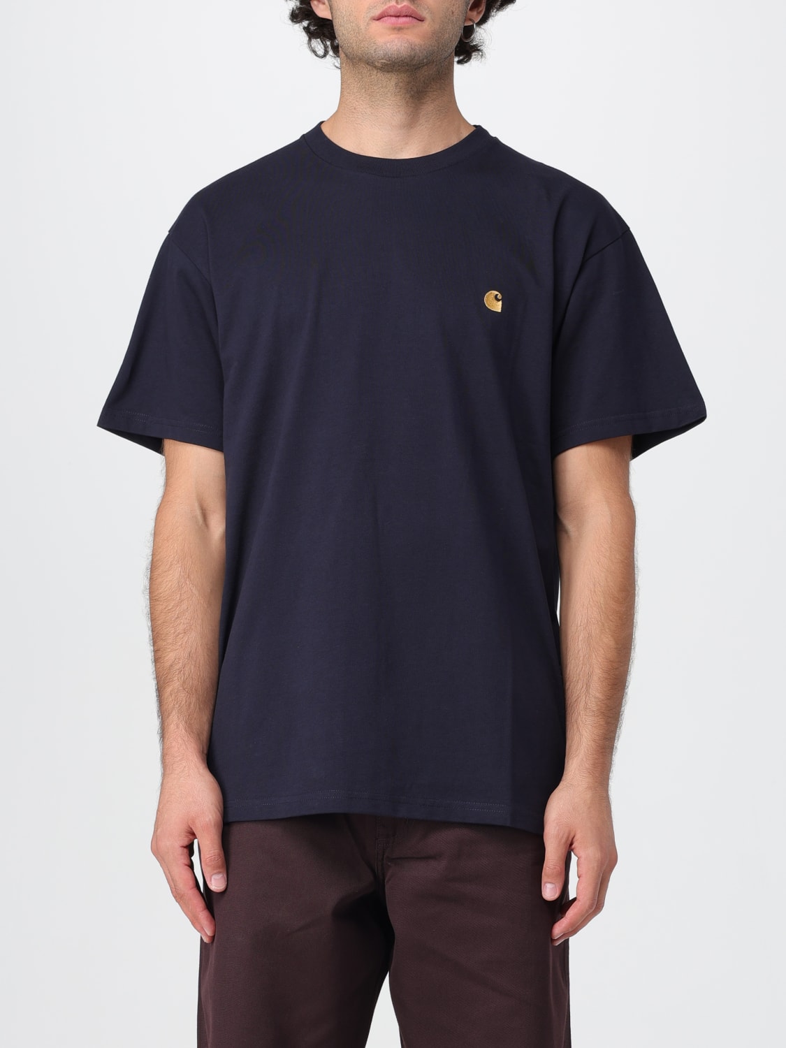 CARHARTT WIP T-SHIRT: T-shirt Carhartt Wip in cotoe , Blue Navy - Img 1