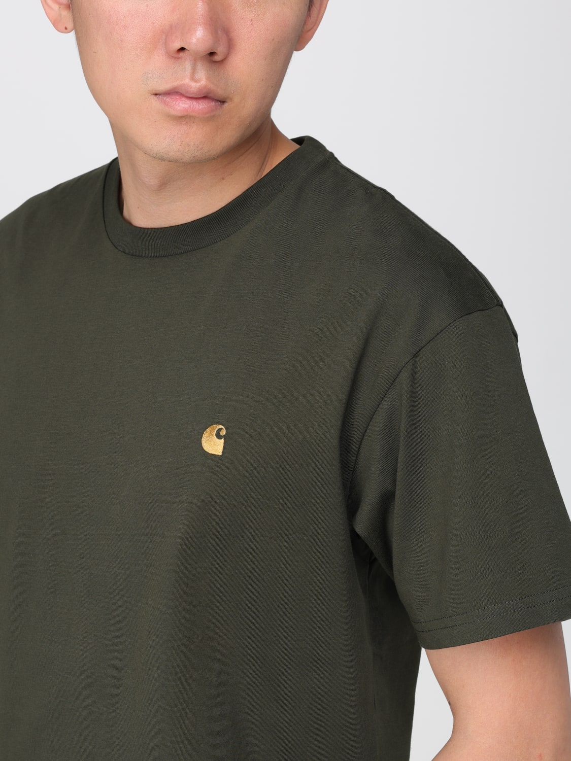 CARHARTT WIP T-SHIRT: T-shirt Carhartt Wip in cotoe , Oliva - Img 3