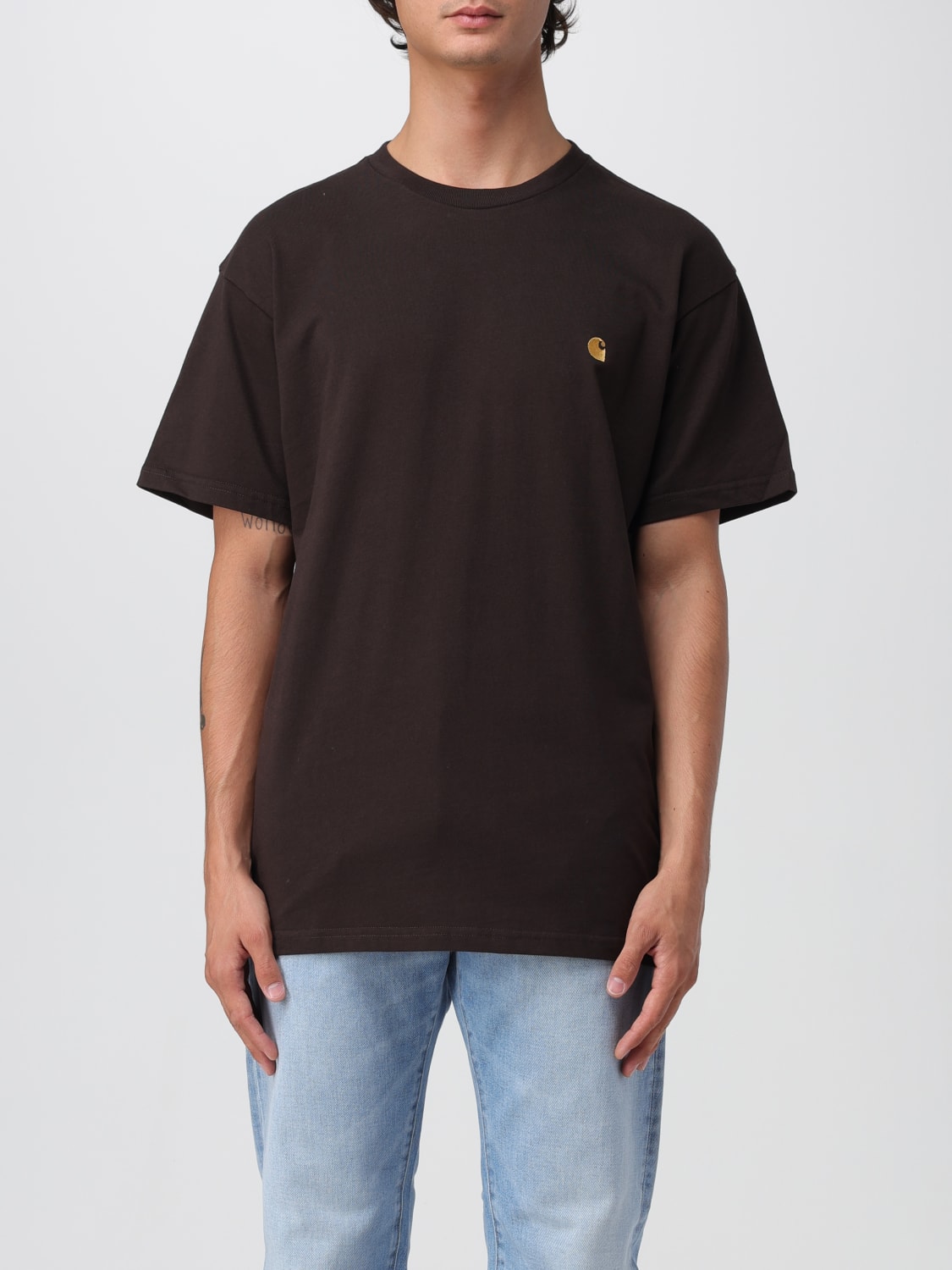 CARHARTT WIP T-SHIRT: T-shirt men Carhartt Wip, Tobacco - Img 1
