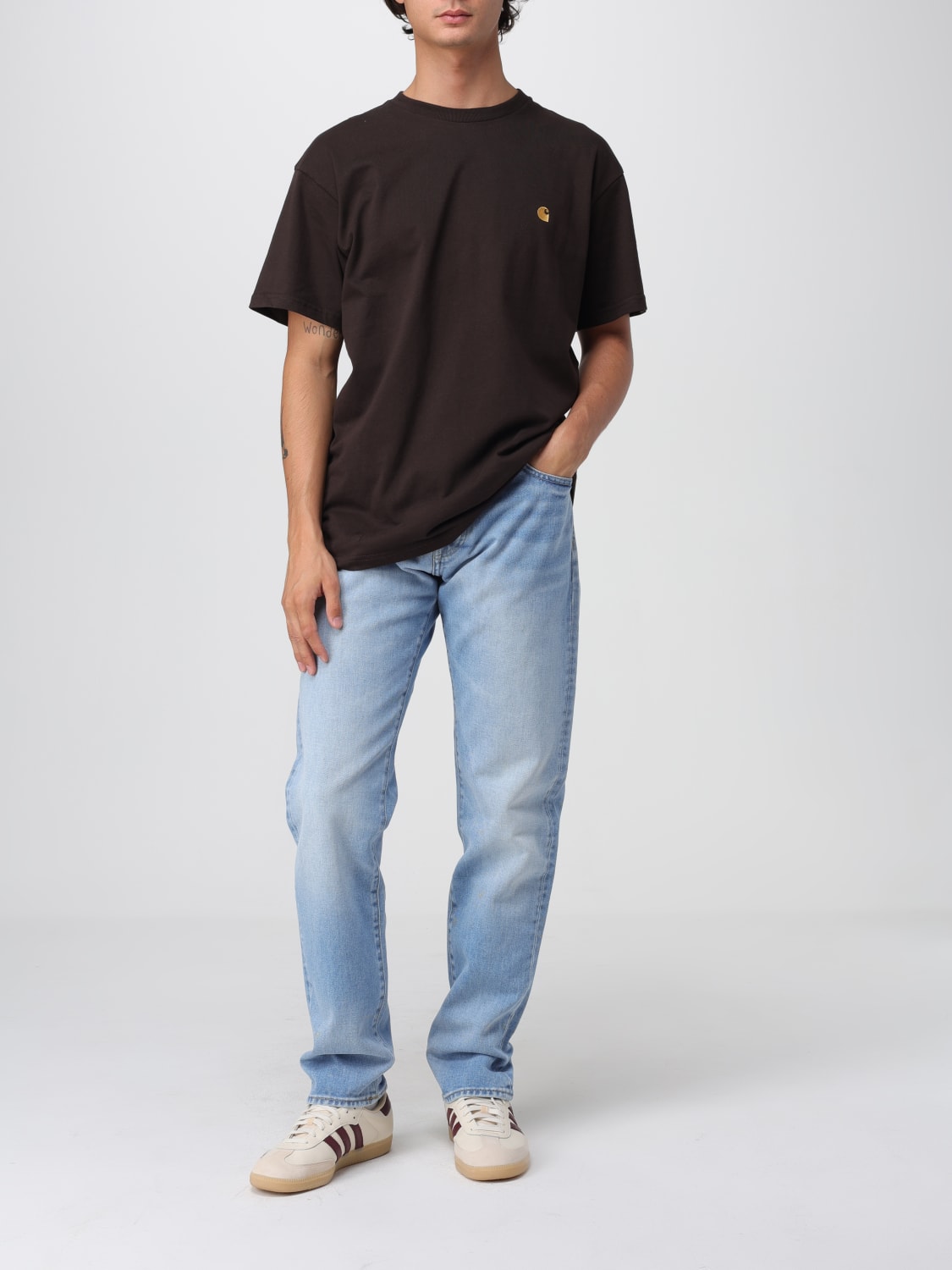 CARHARTT WIP T-SHIRT: T-shirt men Carhartt Wip, Tobacco - Img 2