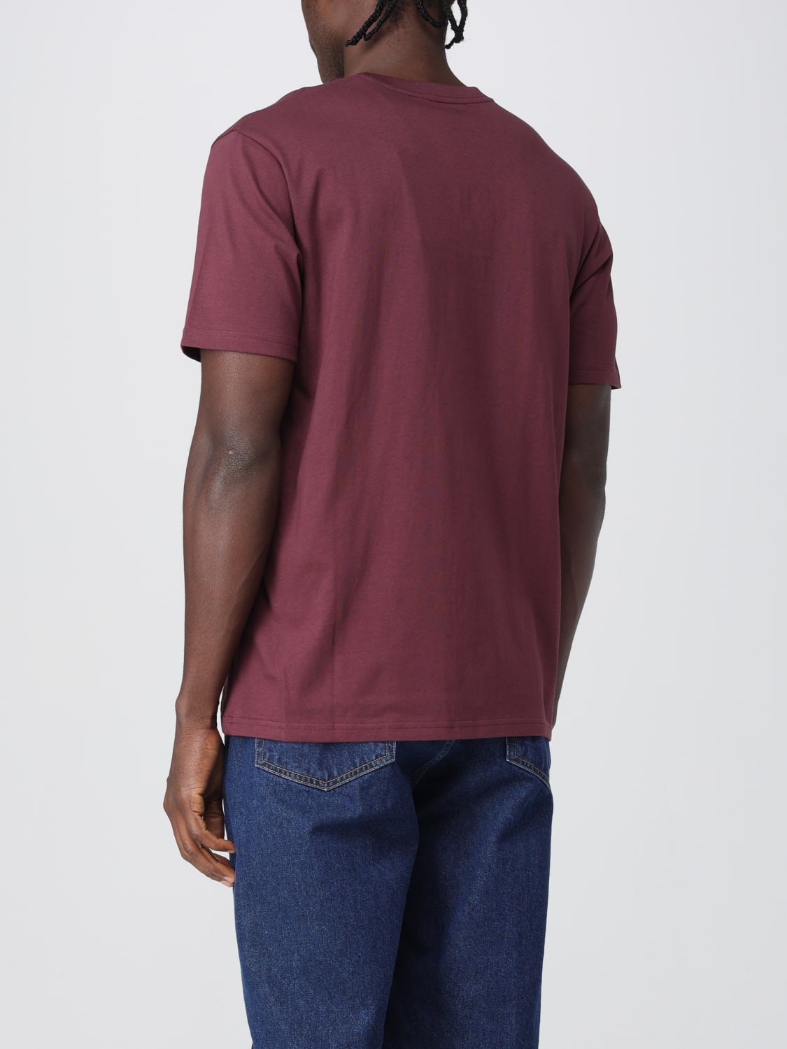 CARHARTT WIP T-SHIRT: T-shirt men Carhartt Wip, Burgundy - Img 2