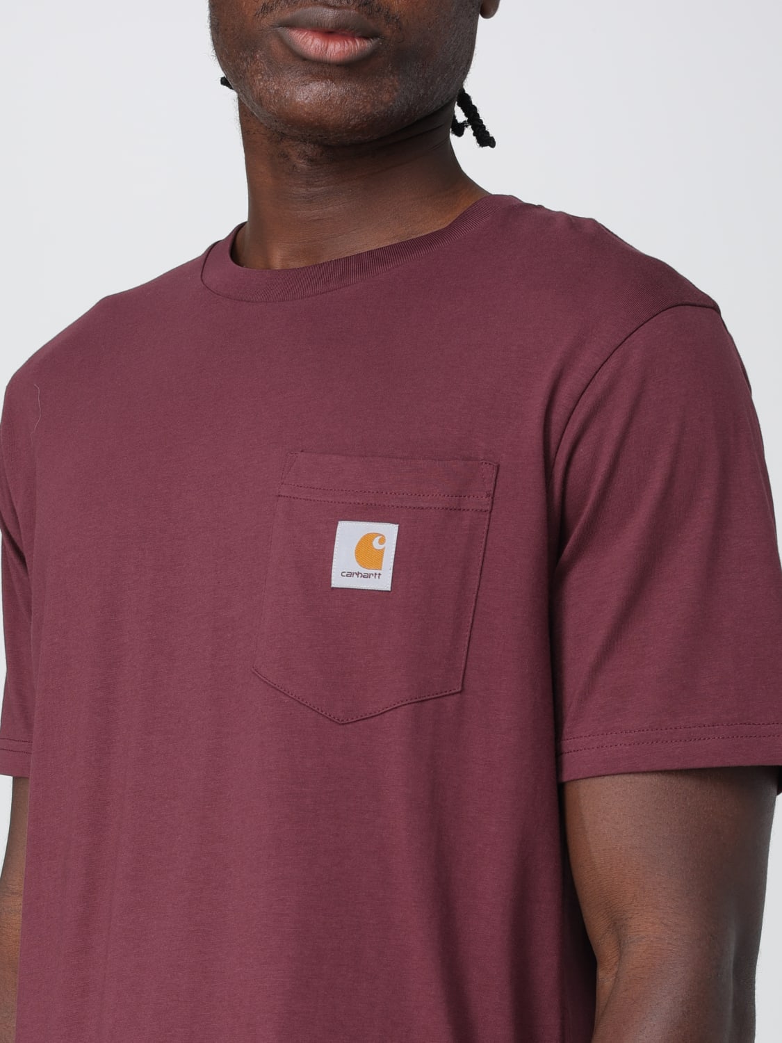 CARHARTT WIP T-SHIRT: T-shirt men Carhartt Wip, Burgundy - Img 3