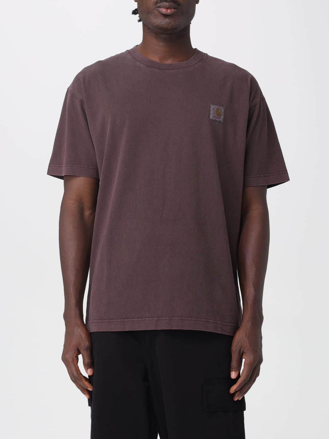 CARHARTT WIP T-SHIRT: T-shirt men Carhartt Wip, Brown - Img 1