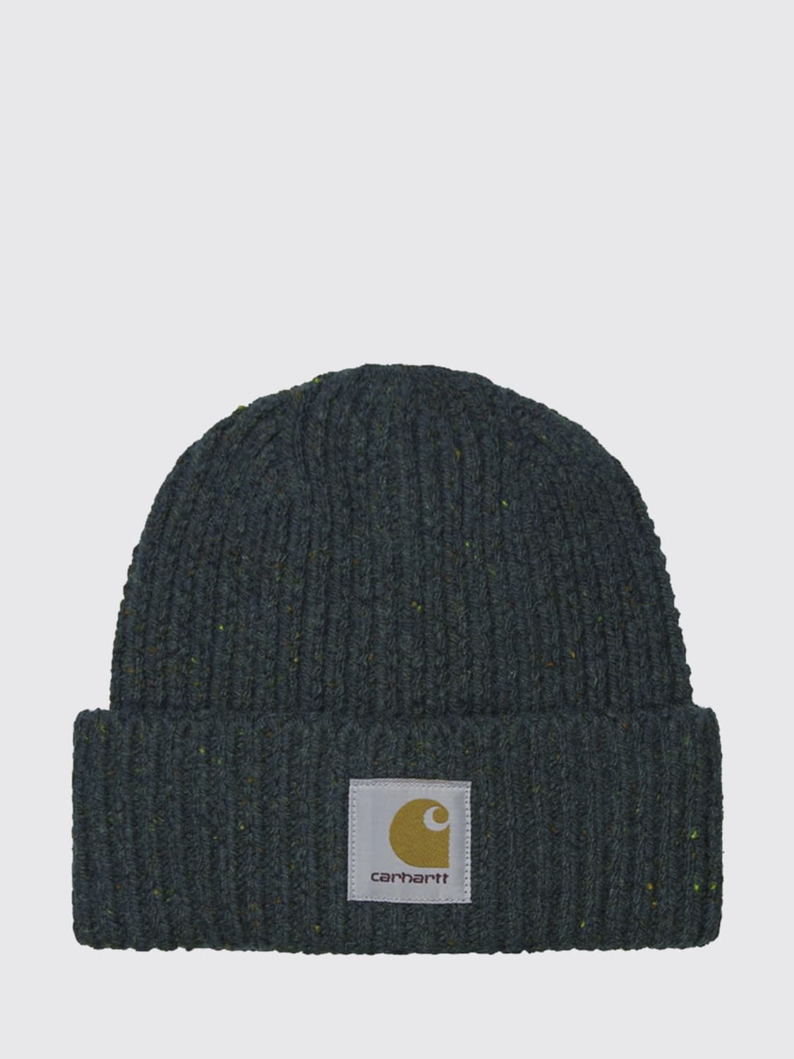 CARHARTT WIP CAPPELLO: Cappello Anglistic Carhartt Wip in lana a coste , Oliva - Img 1