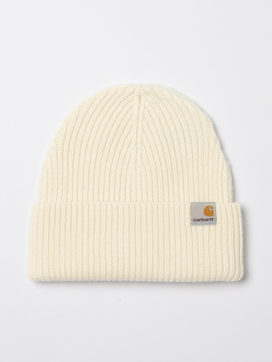 CARHARTT WIP CAPPELLO: Cappello Gabe Carhartt Wip in lana e cashmere a coste , Panna - Img 1