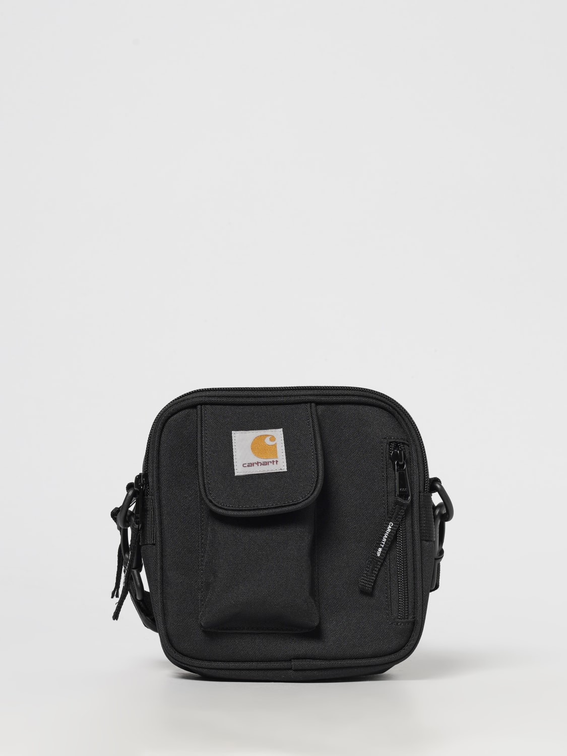 CARHARTT WIP BORSA A TRACOLLA: Borsa Essentials Small Carhartt Wip in nylon riciclato , Nero - Img 1