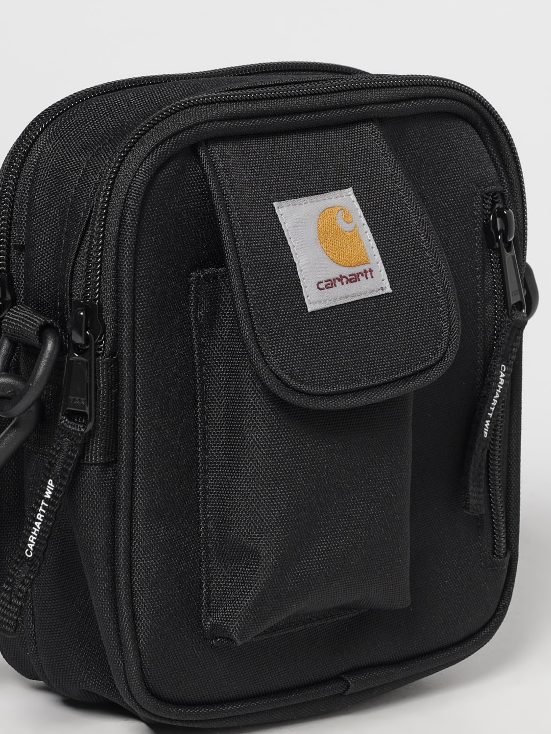 CARHARTT WIP BORSA A TRACOLLA: Borsa Essentials Small Carhartt Wip in nylon riciclato , Nero - Img 3