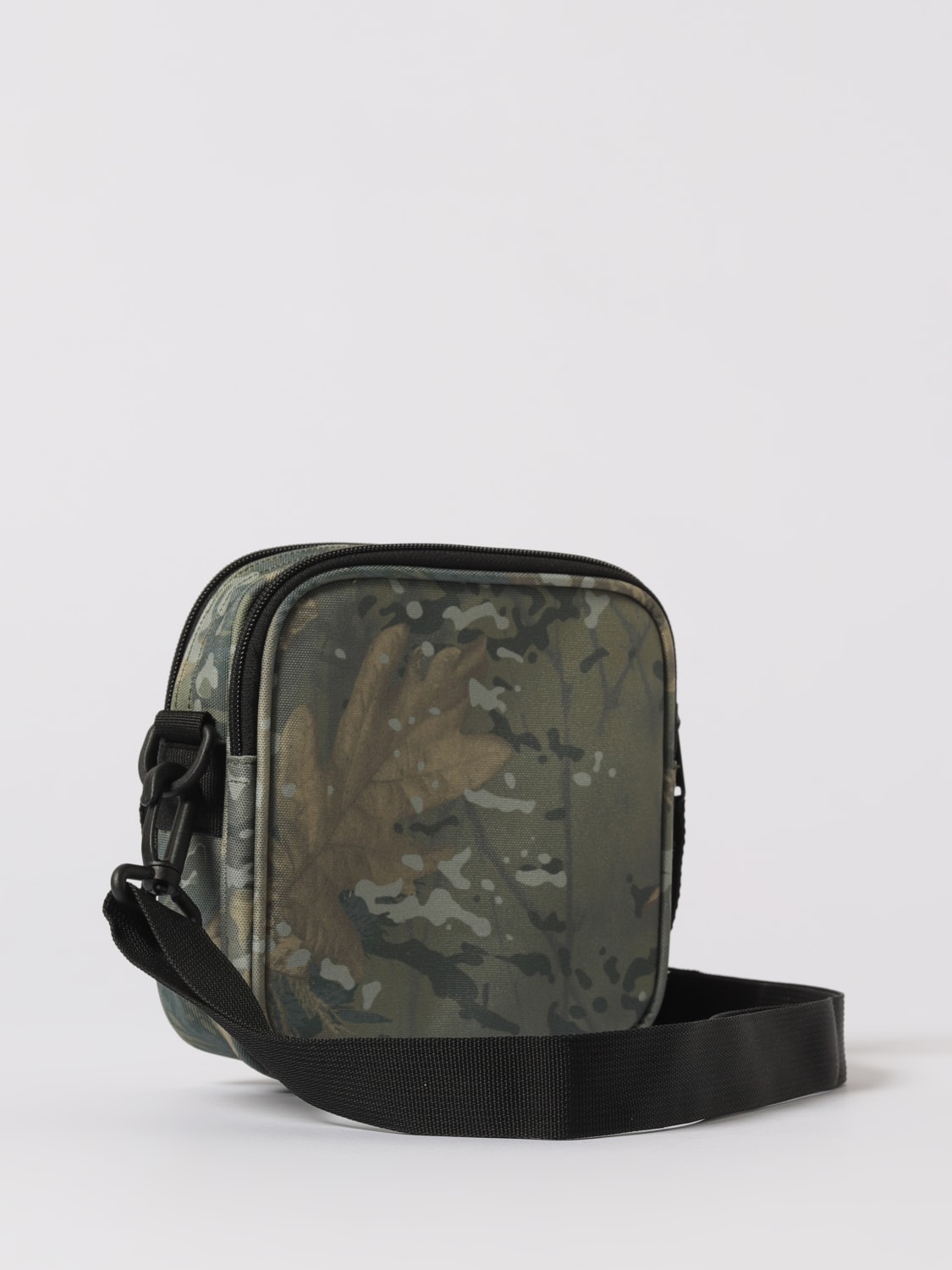 CARHARTT WIP BORSA A TRACOLLA: Borsa Essentials Small Carhartt Wip in nylon riciclato , Militare - Img 2
