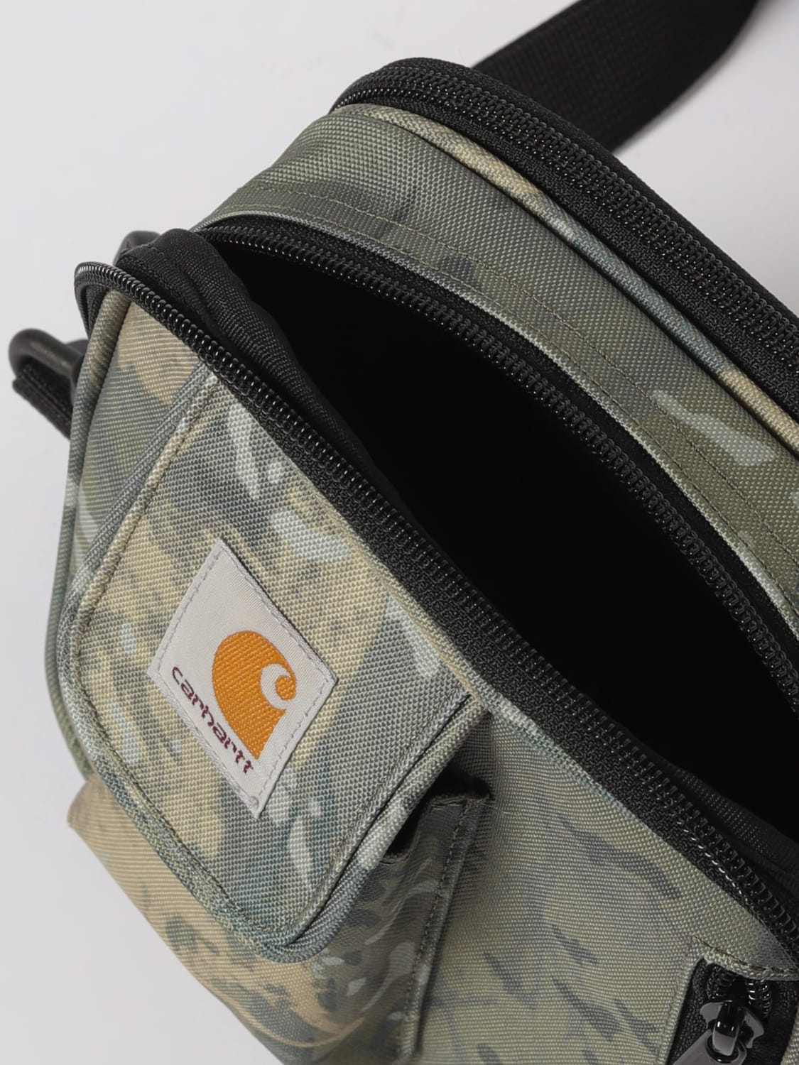 CARHARTT WIP BORSA A TRACOLLA: Borsa Essentials Small Carhartt Wip in nylon riciclato , Militare - Img 3