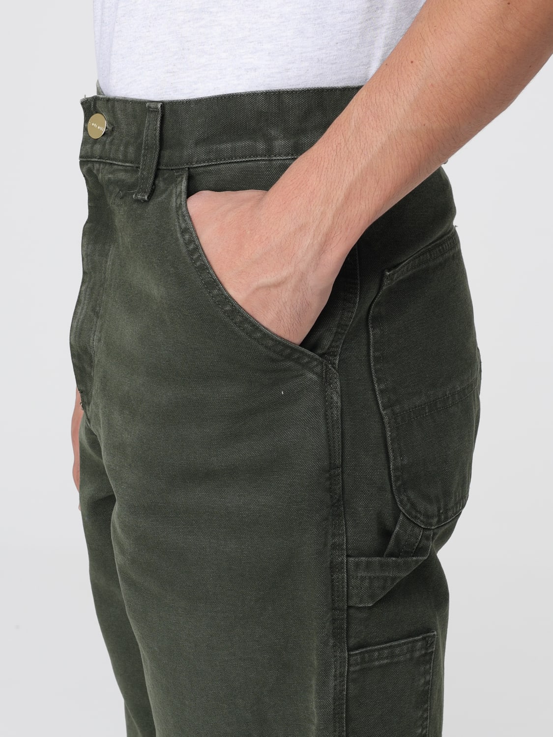 CARHARTT WIP PANTS: Pants men Carhartt Wip, Olive - Img 4