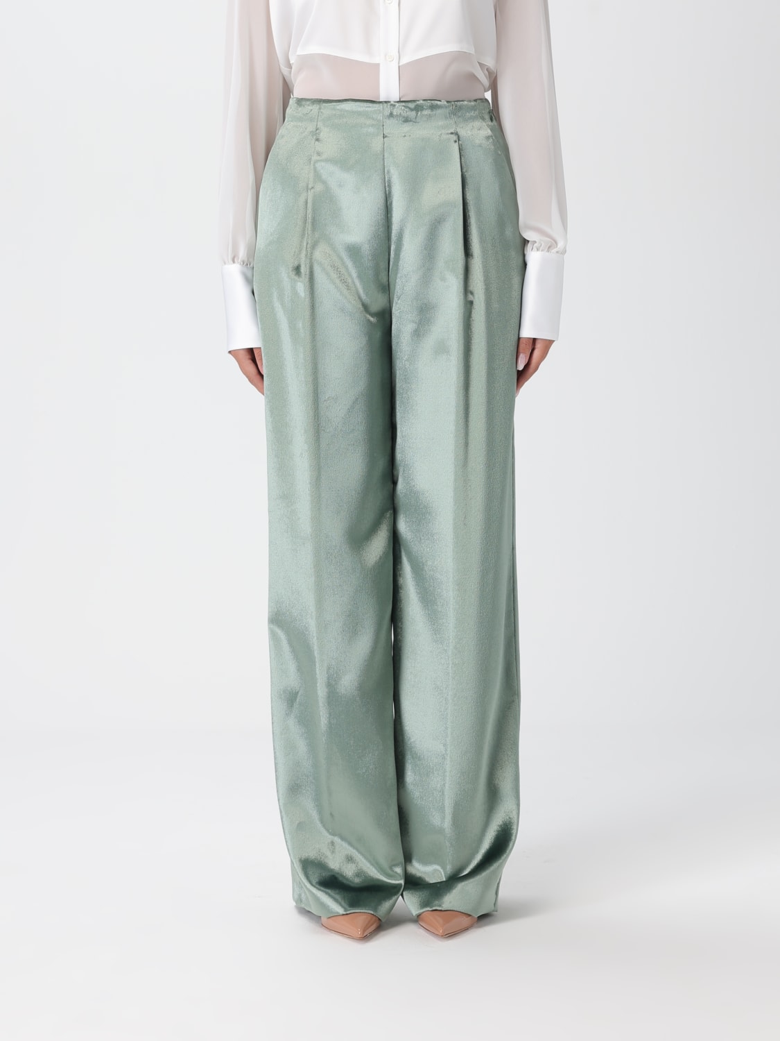 ALBERTA FERRETTI PANTALONES: Pantalón mujer Alberta Ferretti, Verde - Img 1