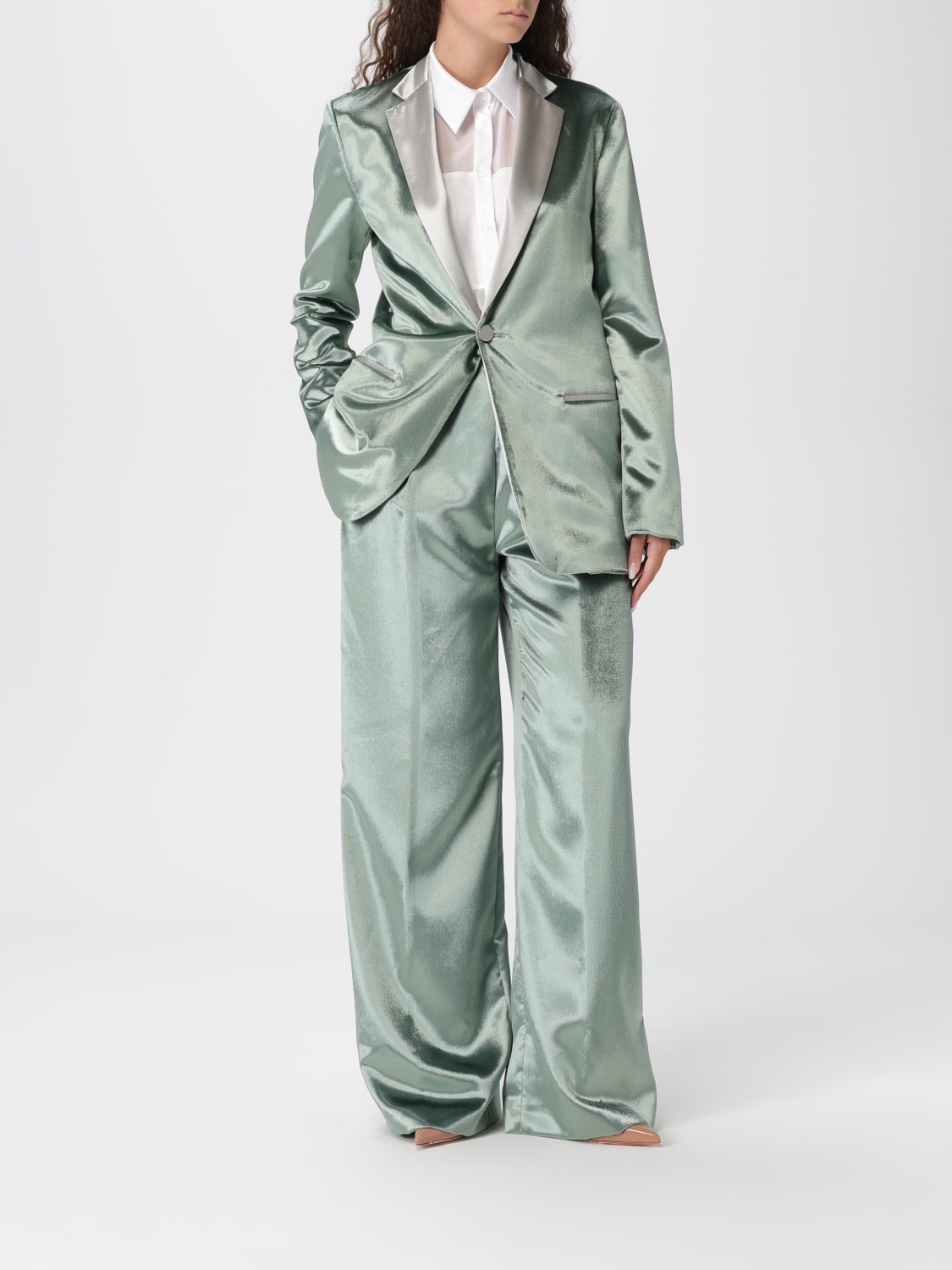 ALBERTA FERRETTI PANTALONES: Pantalón mujer Alberta Ferretti, Verde - Img 2