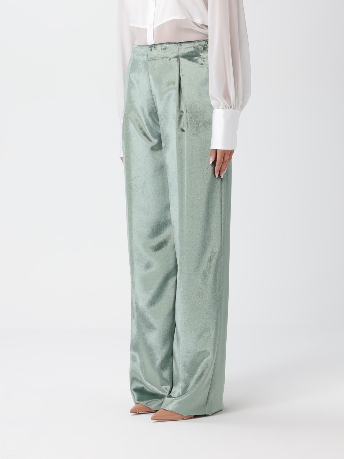 ALBERTA FERRETTI PANTALONES: Pantalón mujer Alberta Ferretti, Verde - Img 4
