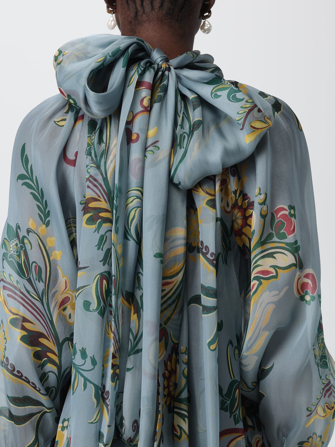 ETRO TOP: Camisa mujer Etro, Azul Claro - Img 5