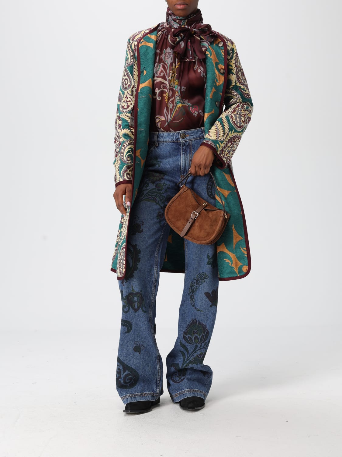 ETRO TOP: Camisa mujer Etro, Granate - Img 2