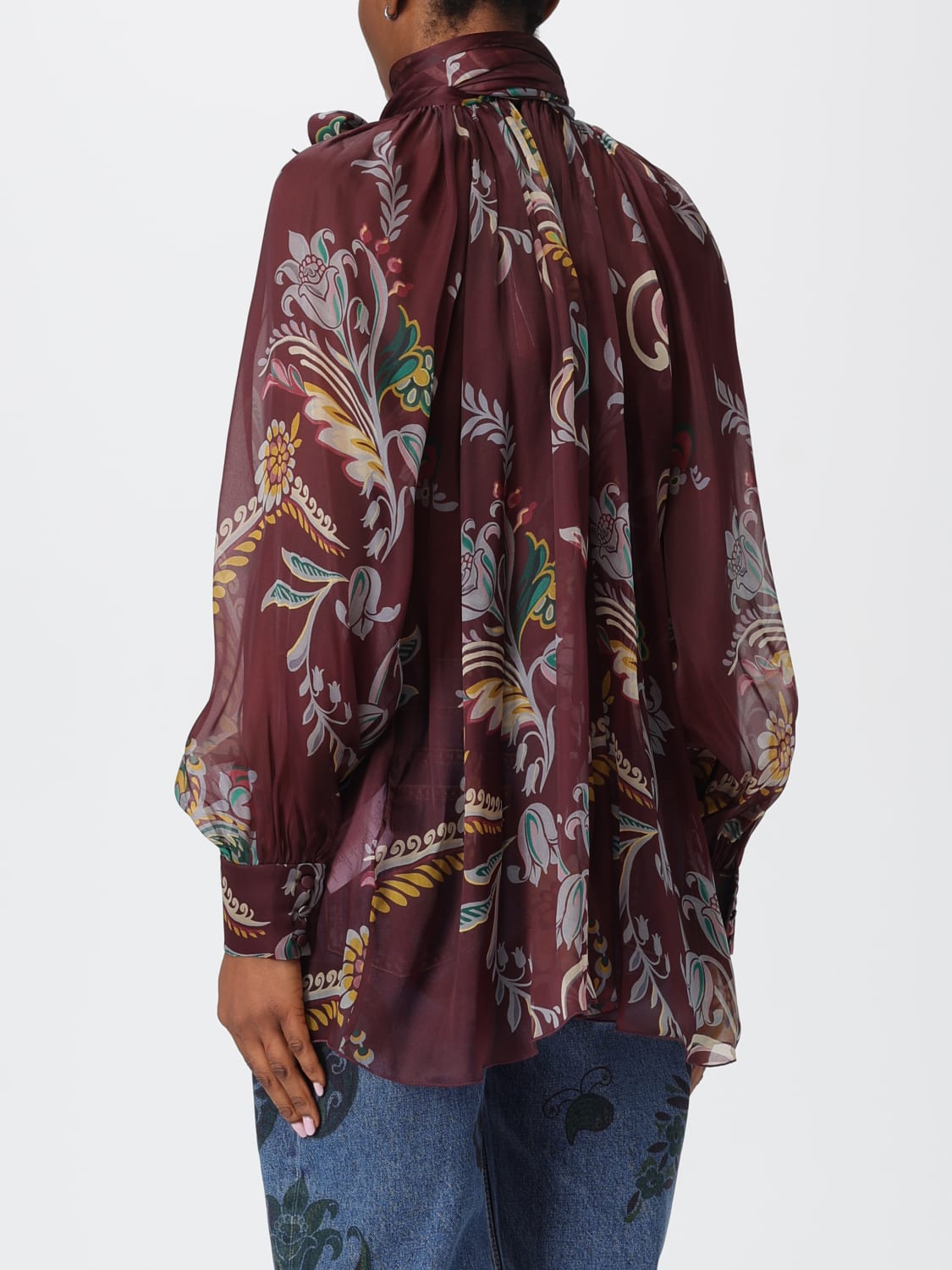ETRO TOP: Camisa mujer Etro, Granate - Img 3