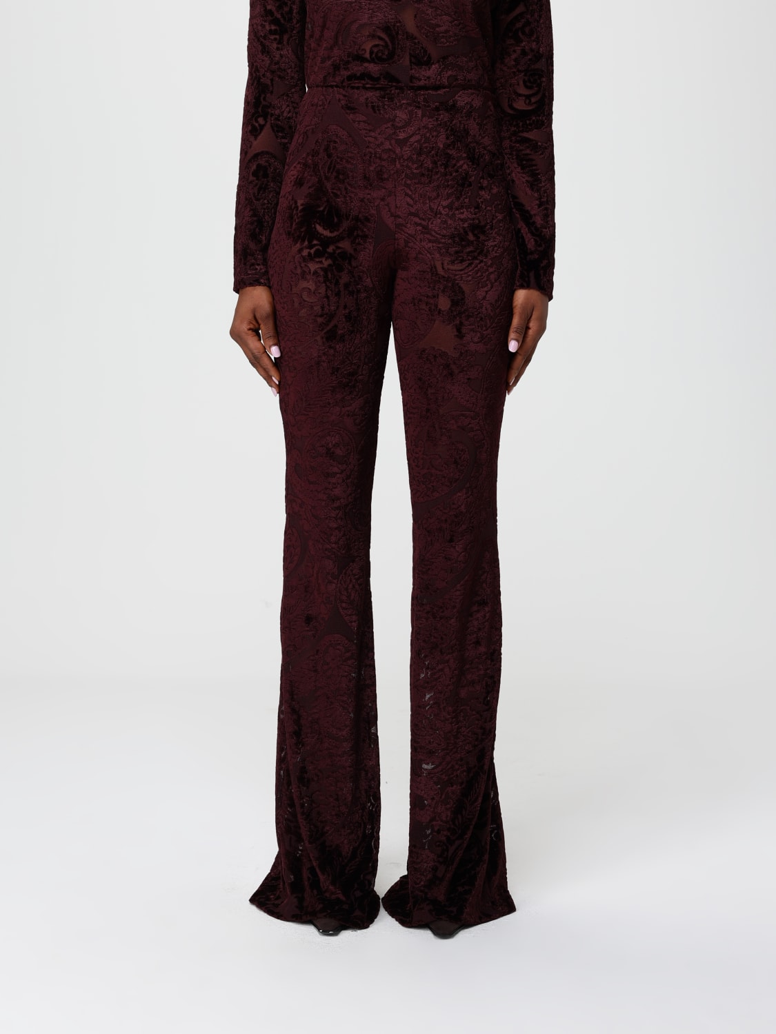 ETRO PANTALONES: Pantalón mujer Etro, Granate - Img 1