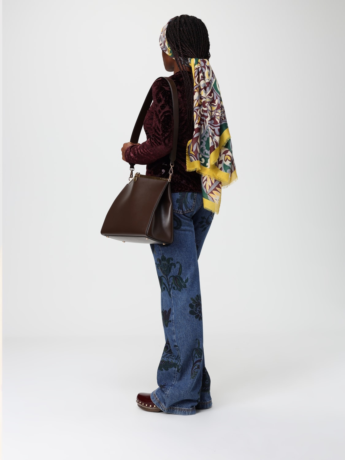 ETRO SCARF: Scarf woman Etro, Green - Img 4