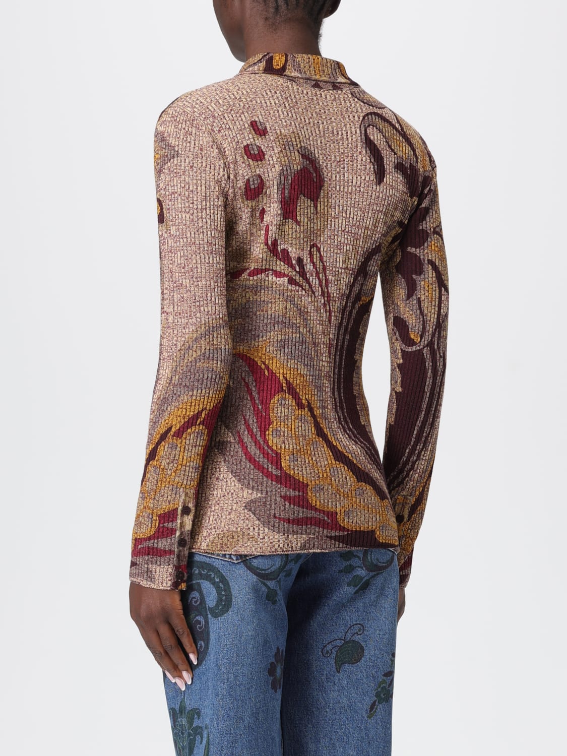 ETRO POLO: Strickjacke damen Etro, Braun - Img 3
