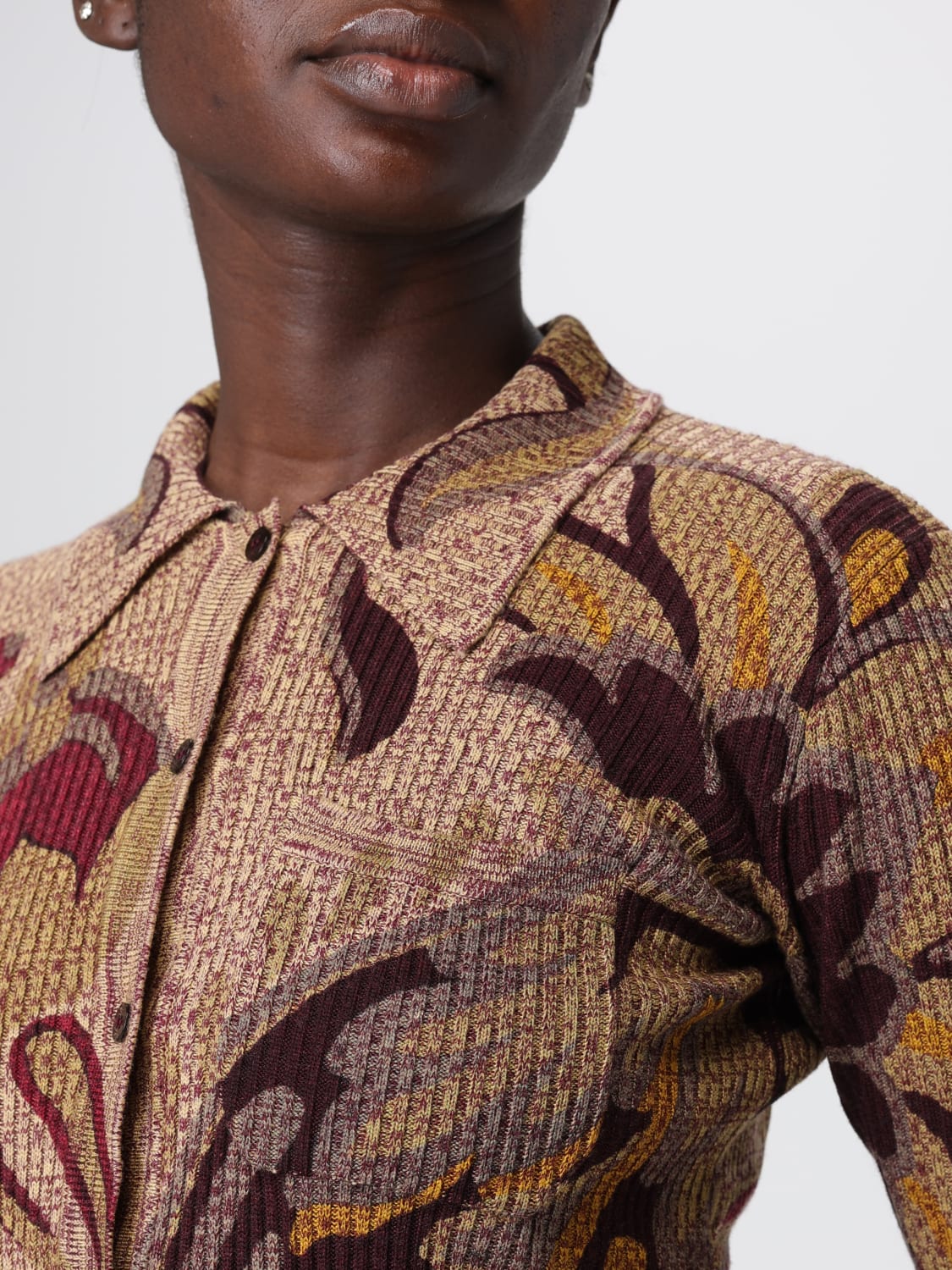 ETRO POLO: Strickjacke damen Etro, Braun - Img 5