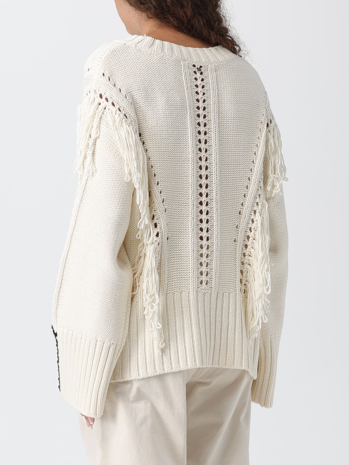 BOSS PULLOVER: Pullover damen Boss, Weiß - Img 2