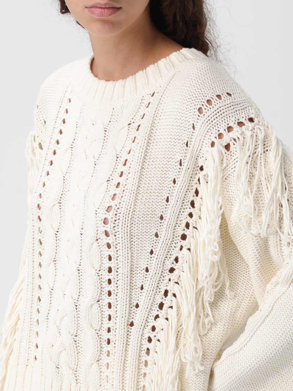 BOSS PULLOVER: Pullover damen Boss, Weiß - Img 3