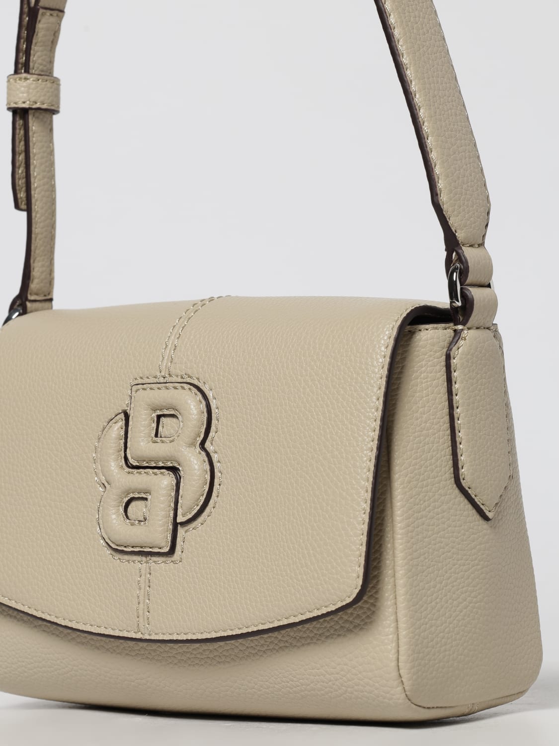 BOSS SHOULDER BAG: Shoulder bag woman Boss, Beige - Img 3