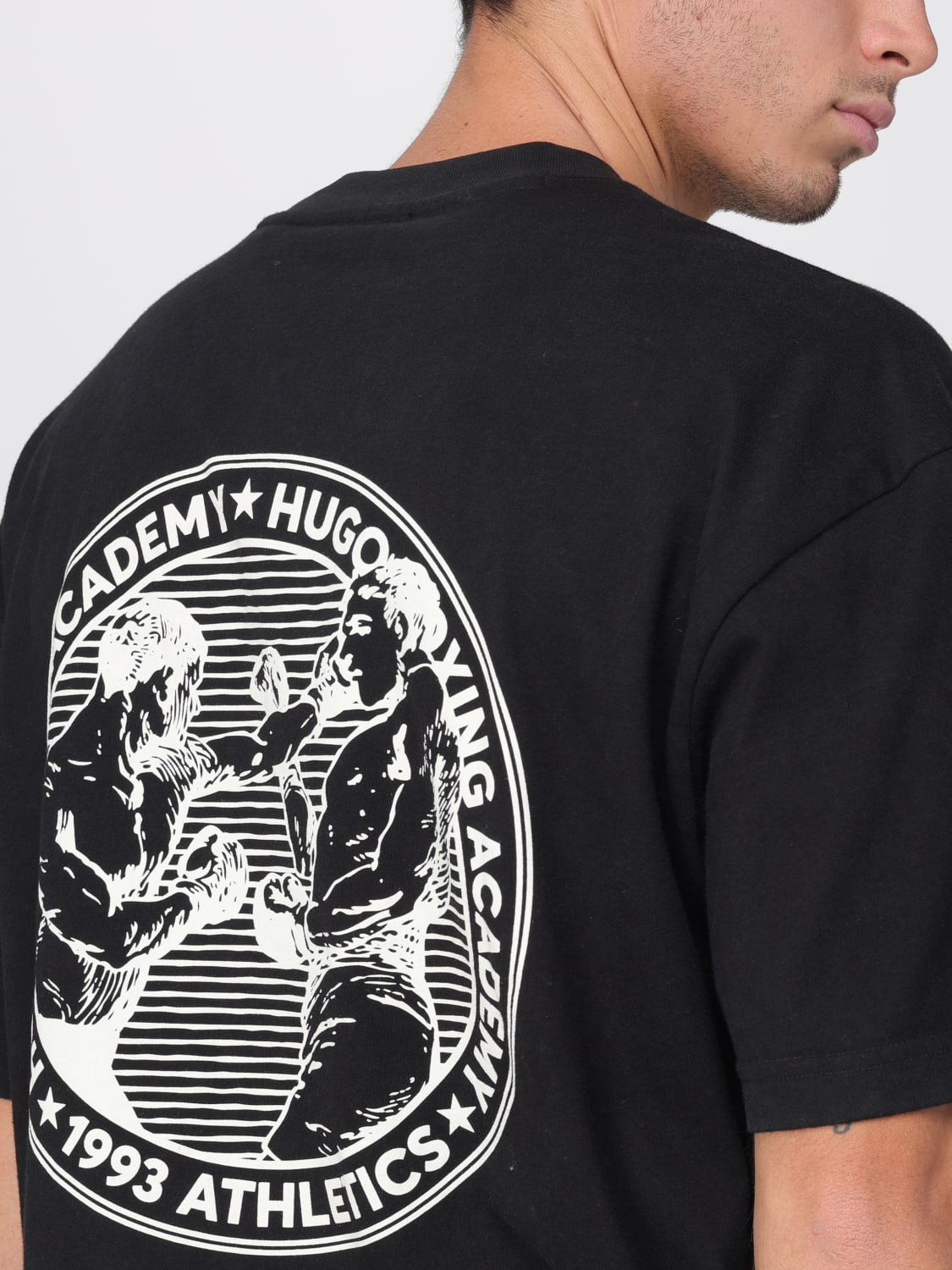 HUGO T-SHIRT: T-shirt men Hugo, Black - Img 3