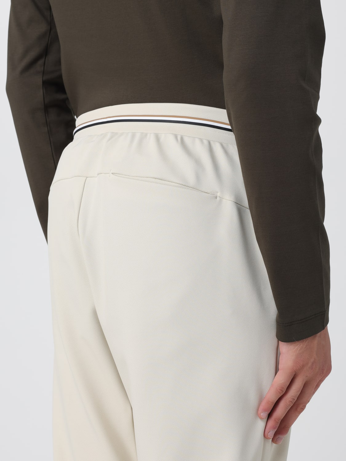 BOSS PANTS: Pants men Boss, Yellow Cream - Img 4