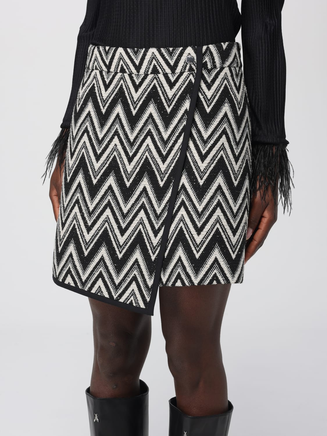 BOSS SKIRT: Skirt woman Boss, Charcoal - Img 3